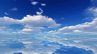天空之镜海天一色背景视频视频的预览图